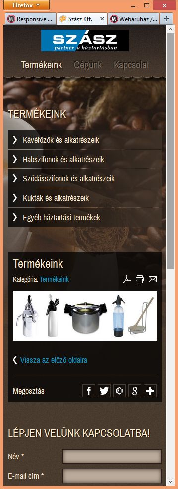 Szász Kft. mobiltelefonos képe